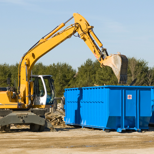 can i choose the location where the residential dumpster will be placed in Circleville Kansas